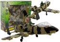 Samolot Wojskowy na Baterie Światła i Dźwięk 49 cm LEAN Toys