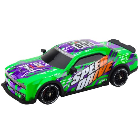Auto Sportowe Zdalnie Sterowane RC Podświetlana Karoseria Drift Zielone LEAN Toys Auto Sportowe Zdalnie Sterowane RC Podświetlana Karoseria Drift Zielone LEAN Toys