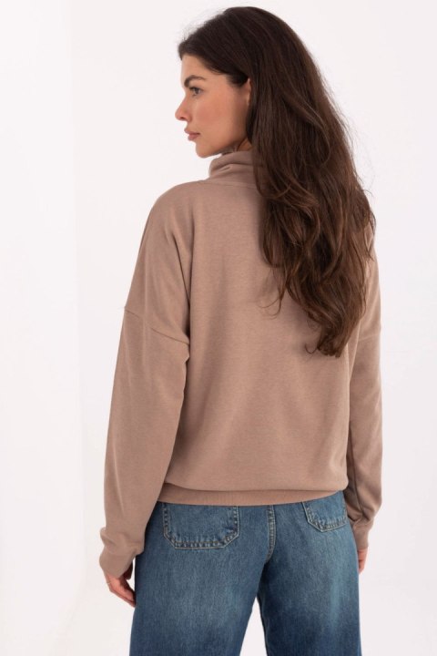Bluza Damska Model RV-BL-A874.01P Dark Beige - Rue Paris Rue Paris Bluza Damska Model RV-BL-A874.01P Dark Beige - Rue Paris Rue Paris