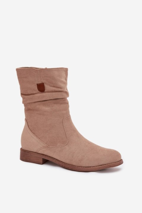 Botki Model Krisia LH109 Beige - Step in style Step in style Botki Model Krisia LH109 Beige - Step in style Step in style