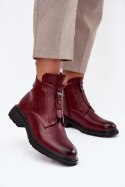 Botki Model Roselle RMR2501-1 Bordo - Step in style Step in style