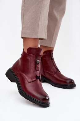 Botki Model Roselle RMR2501-1 Bordo - Step in style Step in style