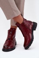Botki Model Roselle RMR2501-1 Bordo - Step in style Step in style