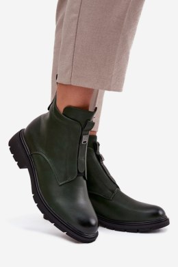 Botki Model Roselle RMR2501-1 Dark Green - Step in style Step in style