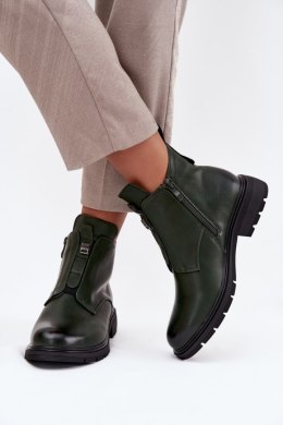 Botki Model Roselle RMR2501-1 Dark Green - Step in style Step in style