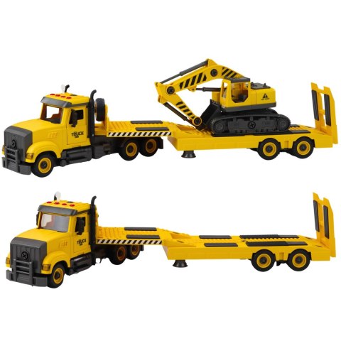 Ciężarówka Laweta Do Skręcania DIY Koparka Gąsienicowa Światła Dźwięki LEAN Toys Ciężarówka Laweta Do Skręcania DIY Koparka Gąsienicowa Światła Dźwięki LEAN Toys