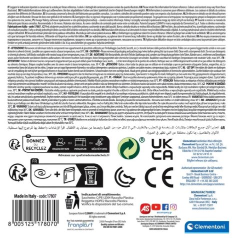 Clemmy Koszyk Sensoryczny Sorter Klocki Clementoni 17807 Clementoni Clemmy Koszyk Sensoryczny Sorter Klocki Clementoni 17807 Clementoni