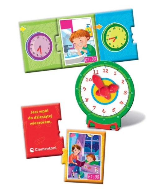 Gra edukacyjna Puzzle Która Jest Godzina? Zegarek Uczę się Bawiąc Język Polski Clementoni 50771 Clementoni Gra edukacyjna Puzzle Która Jest Godzina? Zegarek Uczę się Bawiąc Język Polski Clementoni 50771 Clementoni
