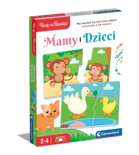 Gra edukacyjna Puzzle Mamy i Dzieci Język Polski Zwierzęta Uczę się Bawiąc Clementoni 50763 Clementoni Gra edukacyjna Puzzle Mamy i Dzieci Język Polski Zwierzęta Uczę się Bawiąc Clementoni 50763 Clementoni