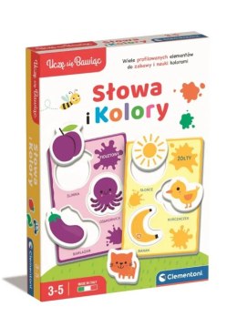 Gra edukacyjna Słowa i Kolory Uczę się Bawiąc Język Polski Clementoni 50760 Clementoni