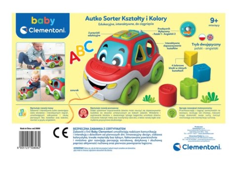 Interaktywne Autko Sorter Kształty i Kolory Język Polski i Angielski Clementoni 50808 Clementoni Interaktywne Autko Sorter Kształty i Kolory Język Polski i Angielski Clementoni 50808 Clementoni