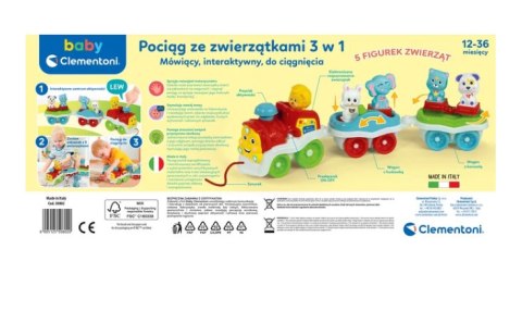 Interaktywny Pociąg Ze Zwierzątkami 3w1 Język Polski Clementoni 50802 Clementoni Interaktywny Pociąg Ze Zwierzątkami 3w1 Język Polski Clementoni 50802 Clementoni