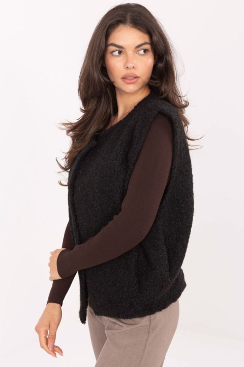 Kamizelka Model IT-KZ-FL9622.29P Black - Rue Paris Rue Paris Kamizelka Model IT-KZ-FL9622.29P Black - Rue Paris Rue Paris