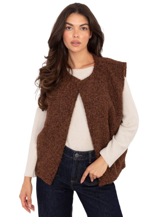 Kamizelka Model IT-KZ-FL9622.29P Brown - Rue Paris Rue Paris