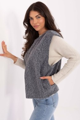 Kamizelka Model IT-KZ-FL9622.29P Dark Grey - Rue Paris Rue Paris