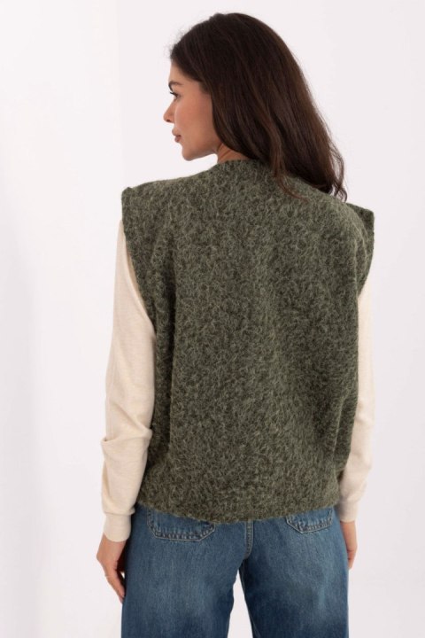 Kamizelka Model IT-KZ-FL9622.29P Khaki - Rue Paris Rue Paris Kamizelka Model IT-KZ-FL9622.29P Khaki - Rue Paris Rue Paris