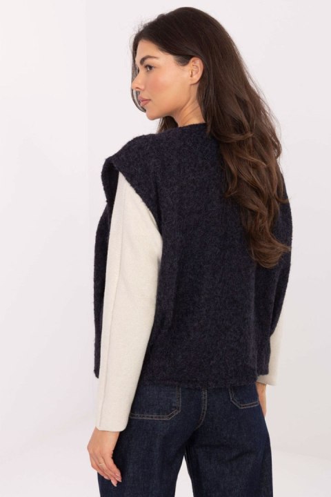 Kamizelka Model IT-KZ-FL9622.29P Navy - Rue Paris Rue Paris Kamizelka Model IT-KZ-FL9622.29P Navy - Rue Paris Rue Paris