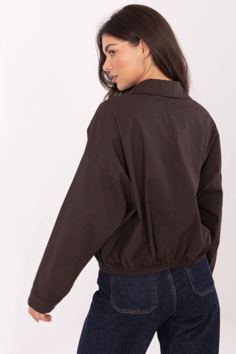 Koszula Damska Model IT-KS-FL9273.86 Dark Brown - Rue Paris Rue Paris