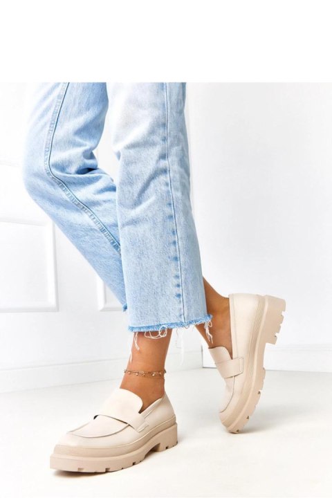 Mokasyny Model Seraphin MP405 Beige - Solea Solea Mokasyny Model Seraphin MP405 Beige - Solea Solea