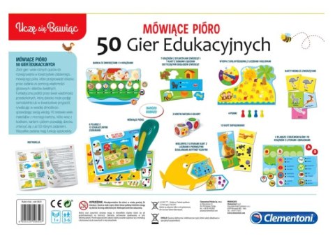 Mówiące Pióro 50 Gier Edukacyjnych Uczę się Bawiąc Język Polski Clementoni 50650 Clementoni Mówiące Pióro 50 Gier Edukacyjnych Uczę się Bawiąc Język Polski Clementoni 50650 Clementoni