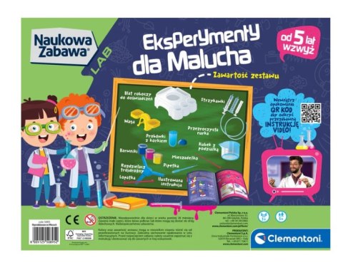 Naukowa Zabawa Eksperymenty Dla Malucha Język Polski Clementoni 50895 Clementoni Naukowa Zabawa Eksperymenty Dla Malucha Język Polski Clementoni 50895 Clementoni