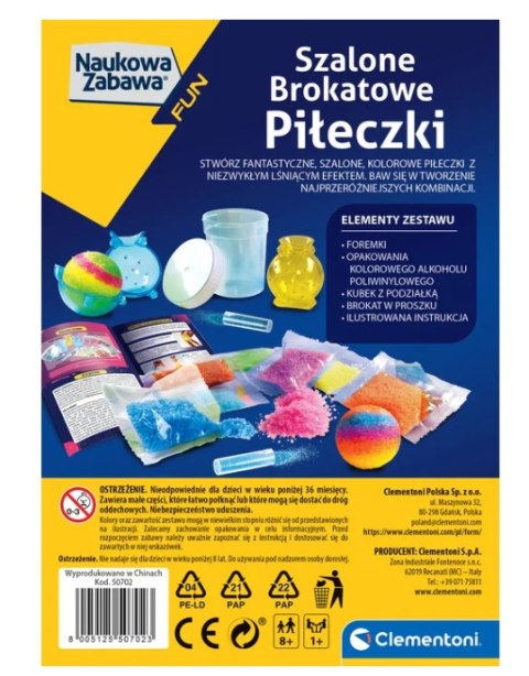 Naukowa Zabawa Mini Laboratorium Szalone Brokatowe Piłeczki Język Polski Clementoni 50702 Clementoni Naukowa Zabawa Mini Laboratorium Szalone Brokatowe Piłeczki Język Polski Clementoni 50702 Clementoni