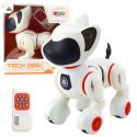Piesek Interaktywny Robot Pies Pilot Światło Dźwięk Biały Pomarańczowy LEAN Toys