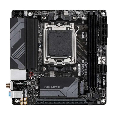 Płyta Gigabyte B650I AX /AMD B650/DDR5/SATA3/M.2/USB3.1/PCIe4.0/WiFi/BT/AM5/mITX Gigabyte Płyta Gigabyte B650I AX /AMD B650/DDR5/SATA3/M.2/USB3.1/PCIe4.0/WiFi/BT/AM5/mITX Gigabyte