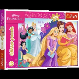 Puzzle - 100 Glitter - Blask magii przyjaźni - Dinsey - Trefl 14834 Trefl Puzzle
