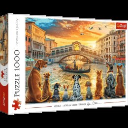 Puzzle - 1000 - Pieski w Wenecji - Trefl 10944 Trefl Puzzle
