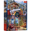 Puzzle - 2x500 XMAS - Święta w górach - Trefl 37540 Trefl Puzzle Puzzle - 2x500 XMAS - Święta w górach - Trefl 37540 Trefl Puzzle