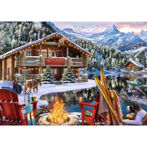 Puzzle - 2x500 XMAS - Święta w górach - Trefl 37540 Trefl Puzzle Puzzle - 2x500 XMAS - Święta w górach - Trefl 37540 Trefl Puzzle