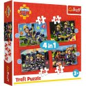Puzzle - 4w1 (12, 15, 20, 24) - Przygody strażaka Sama - Strażak Sam - Trefl 34632 Trefl Puzzle Puzzle - 4w1 (12, 15, 20, 24) - Przygody strażaka Sama - Strażak Sam - Trefl 34632 Trefl Puzzle