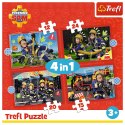 Puzzle - 4w1 (12, 15, 20, 24) - Przygody strażaka Sama - Strażak Sam - Trefl 34632 Trefl Puzzle Puzzle - 4w1 (12, 15, 20, 24) - Przygody strażaka Sama - Strażak Sam - Trefl 34632 Trefl Puzzle