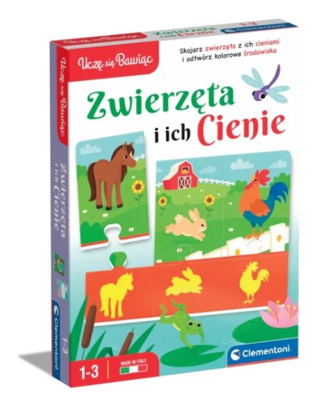 Puzzle Zwierzęta i Ich Cienie Uczę się Bawiąc Język Polski Clementoni 50762 Clementoni Puzzle Zwierzęta i Ich Cienie Uczę się Bawiąc Język Polski Clementoni 50762 Clementoni