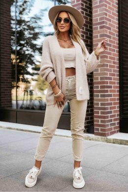 Sweter Kardigan Model 631-1 Beige - Numoco Numoco