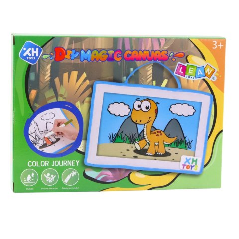 Tablica Do Malowania DIY Magiczna Płótno Pisaki Zmywalne LEAN TOYS