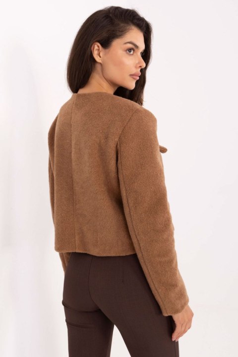 Żakiet Model IT-KR-FL9586.64 Camel - Rue Paris Rue Paris