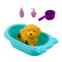 Zestaw Lalka Piesek Wanna Kąpiel Akcesoria Interaktywne Dla Dziewczynek LEAN Toys