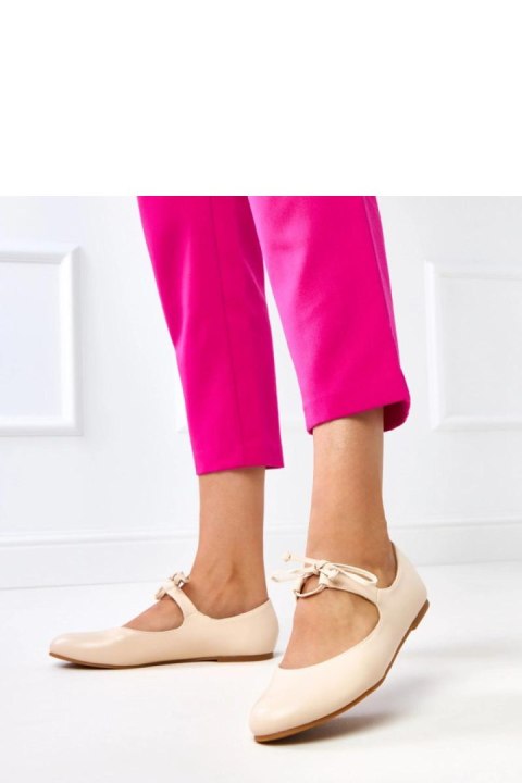 Baleriny Model Sallay BSD106-3 Beige - Solea Solea Baleriny Model Sallay BSD106-3 Beige - Solea Solea
