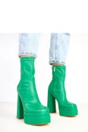 Botki Model Yasmin YES-222-1 Green - Solea Solea