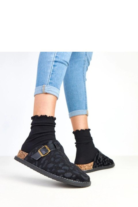 Kapcie Model Diane GL29-1 Black - Solea Solea Kapcie Model Diane GL29-1 Black - Solea Solea