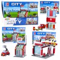 Klocki Konstrukcyjne Baza Garaż Straży Pożarnej 203-210 el. LEAN Toys