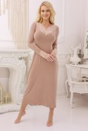 Koszulka nocna Halka Model Ceylon wiskoza Latte - Kalimo Kalimo