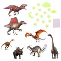 Naklejki Fluorescencyjne Świecące Na Ścianę Dinozaury Gwiazdki LEAN TOYS