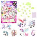 Naklejki Fluorescencyjne Świecące Na Ścianę Jednorożce Gwiazdki LEAN TOYS