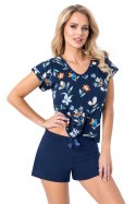 Piżama Damska Model Caroline Short Navy - Donna Donna Piżama Damska Model Caroline Short Navy - Donna Donna