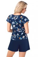 Piżama Damska Model Caroline Short Navy - Donna Donna Piżama Damska Model Caroline Short Navy - Donna Donna