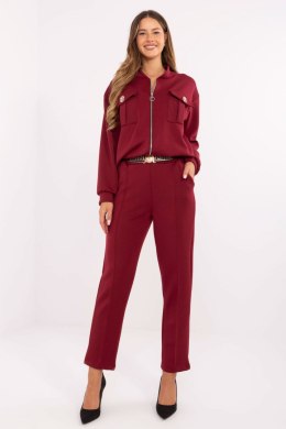 Spodnie Komplet Model IT-KMPL-9731.49 Bordo - Rue Paris Rue Paris