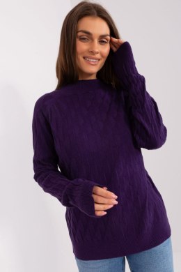 Sweter Damski Model AT-SW-2326.37X Dark Violet - AT AT